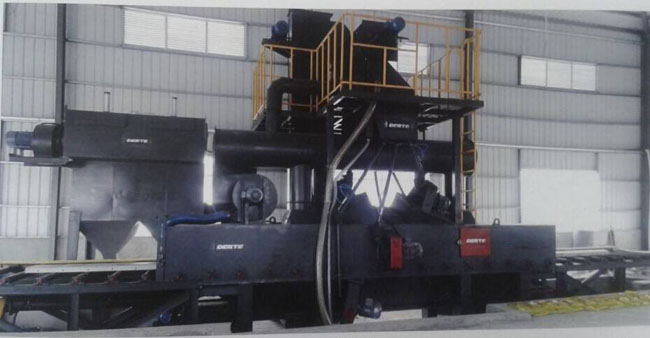 鋁合金模板拋丸機(jī)使用現(xiàn)場圖